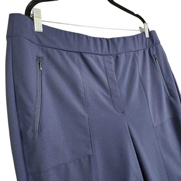Lane Bryant Womens On The Go Slim Ankle Pant Plus Size 20 Navy Blue Mid Rise - Picture 3 of 13